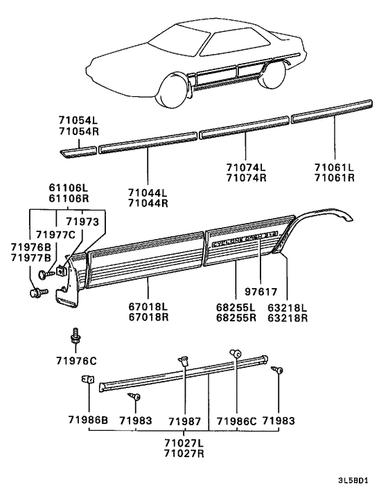 Side garnish & moulding