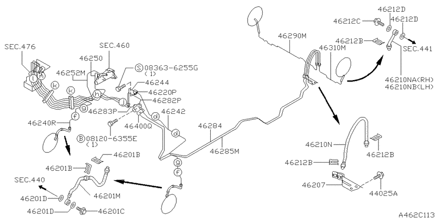 Brake piping & control