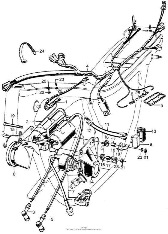 honda cb350 wiring harness