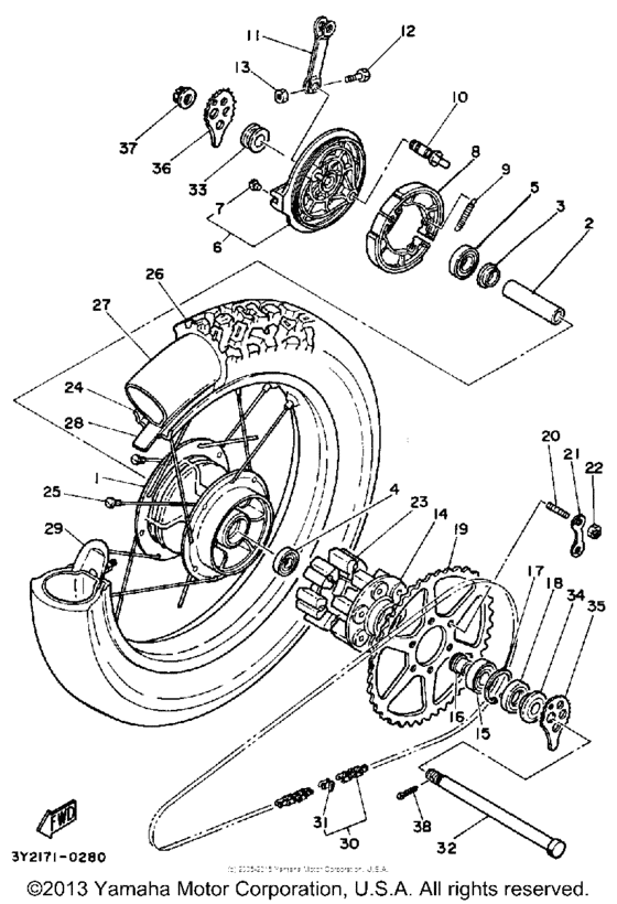 Rear wheel