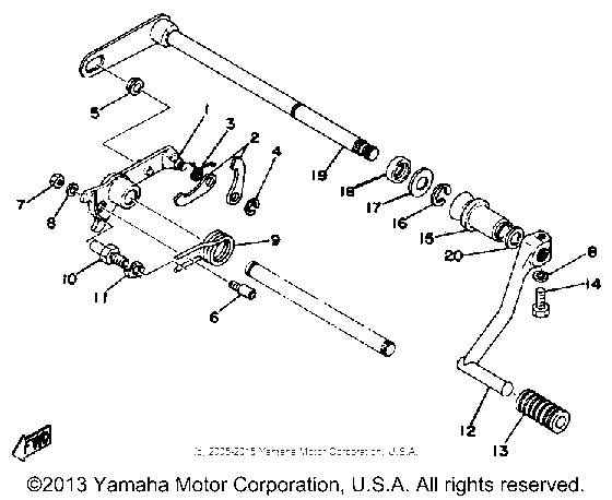 Shift shaft