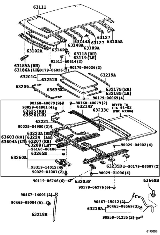 Roof Panel & Back Window Glass