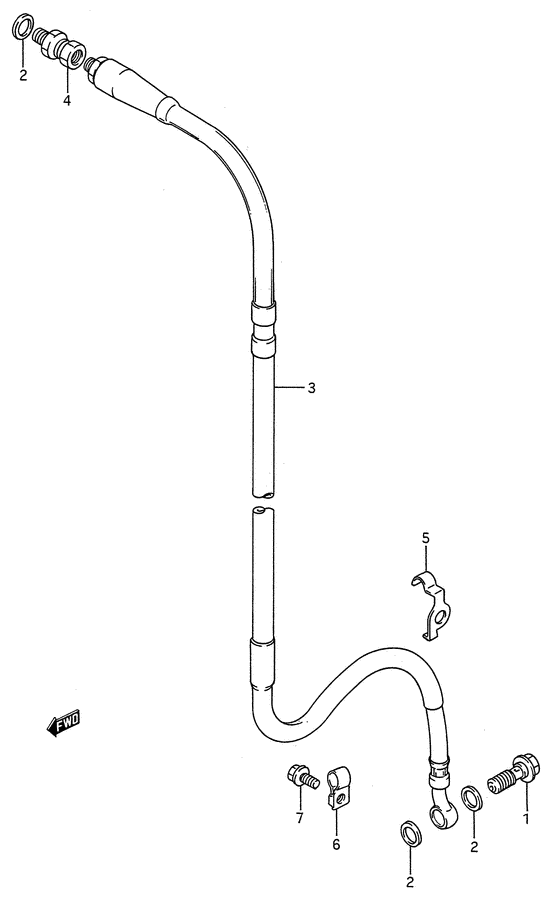 Front brake hose