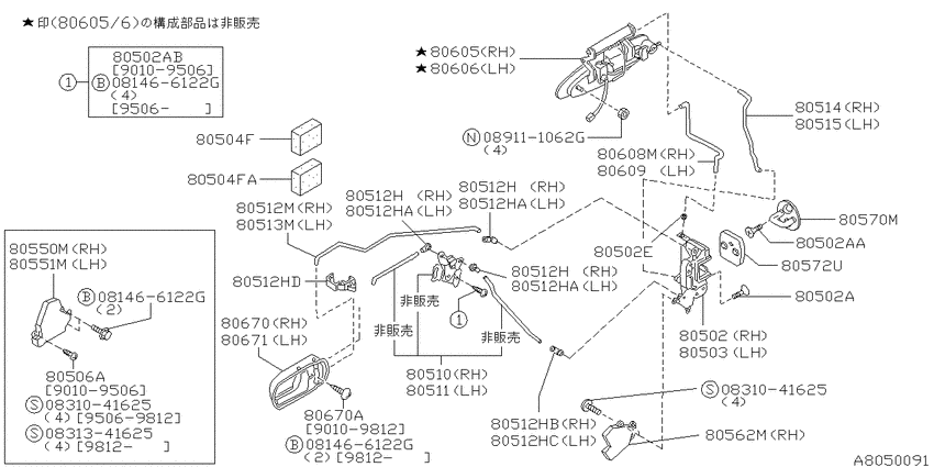 Front door lock & handle