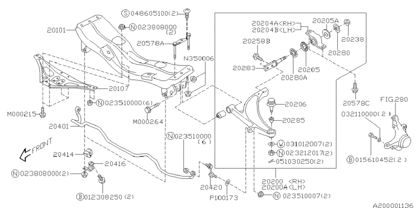 Front suspension