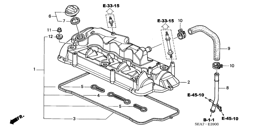 Cylinder head cover