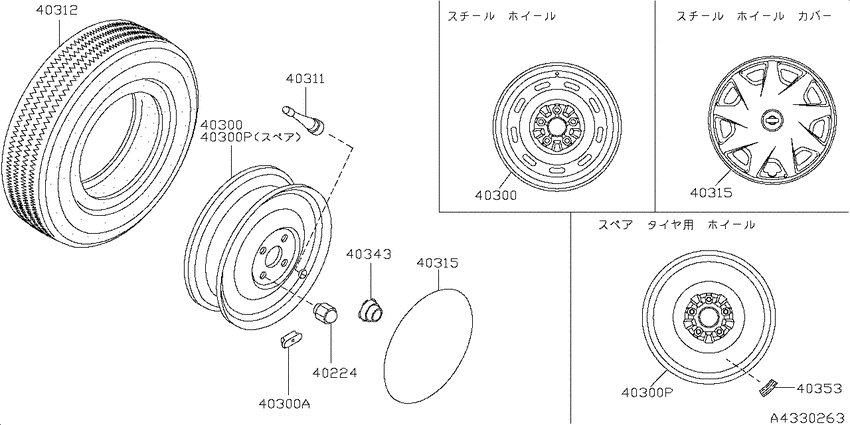 Road wheel & tire
