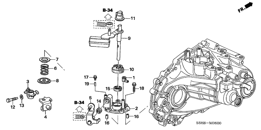 Shift arm/shift lever