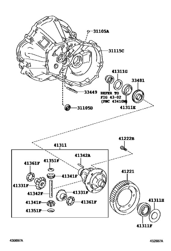 Front Axle Housing & Differential