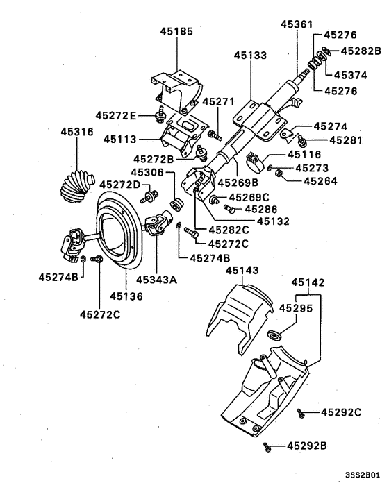 Steering column & cover