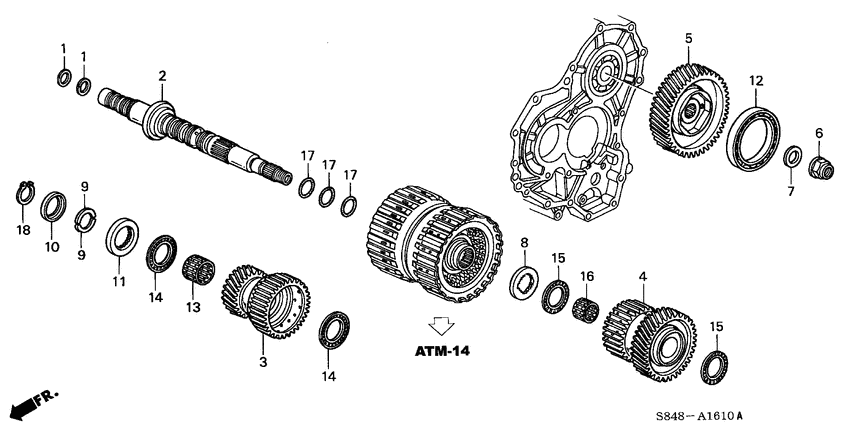 Secondary shaft