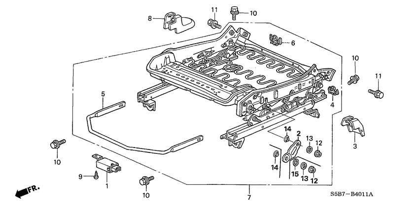 Front seat components