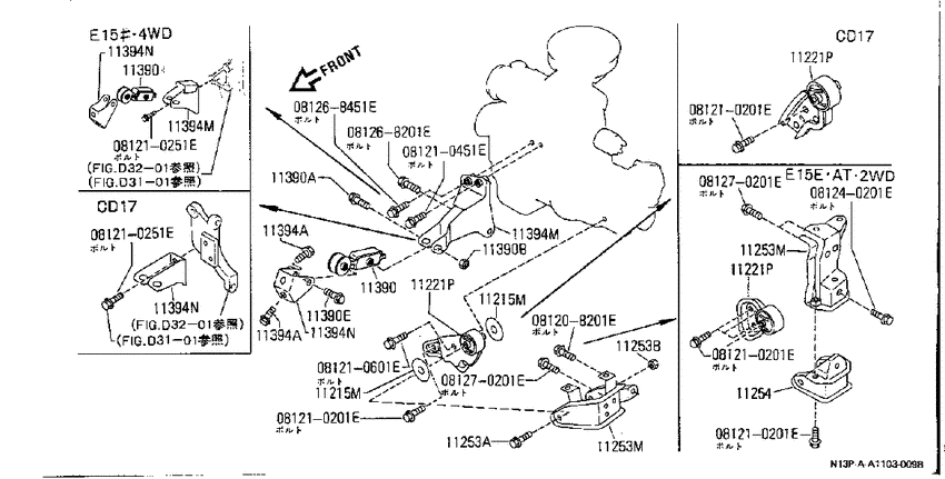 engine & transmission mounting