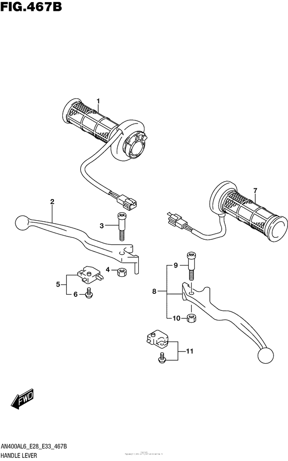 Handle Lever (An400Zal6 E28)