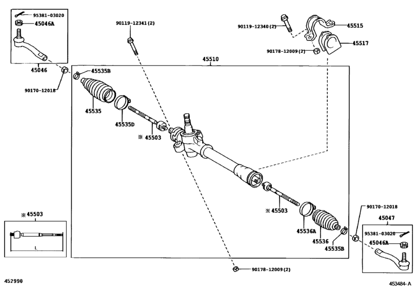 Front Steering Gear & Link