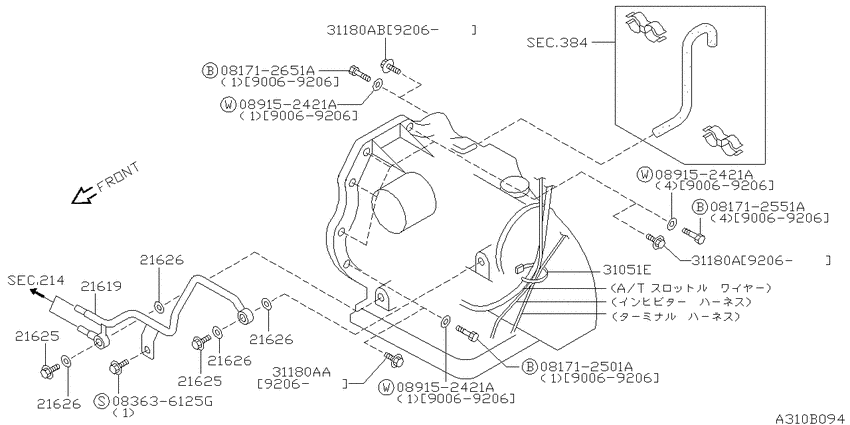 Auto transmission,transaxle & fitting