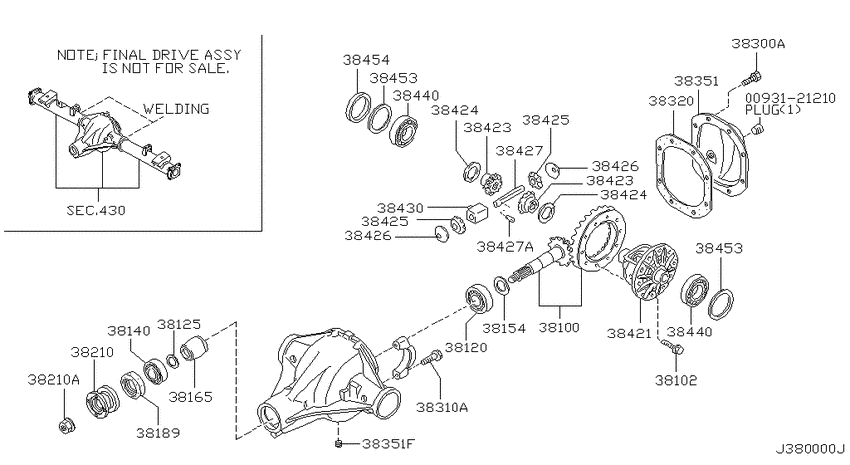 Rear final drive