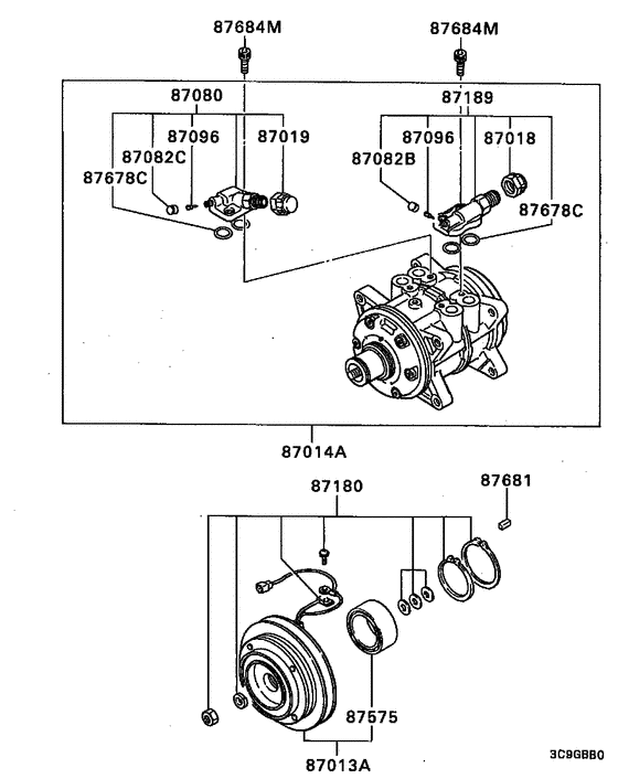 A/c cond, piping(auto,full:a)