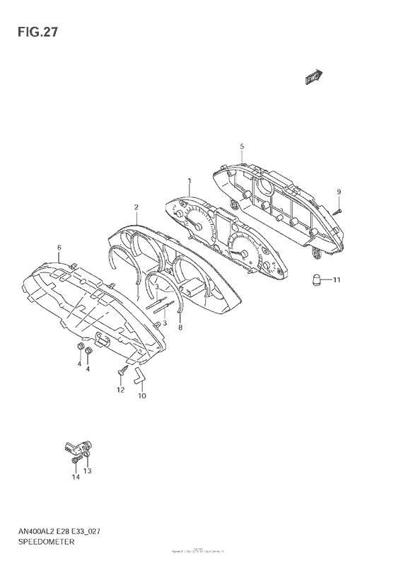 Speedometer (An400A L2 E33)