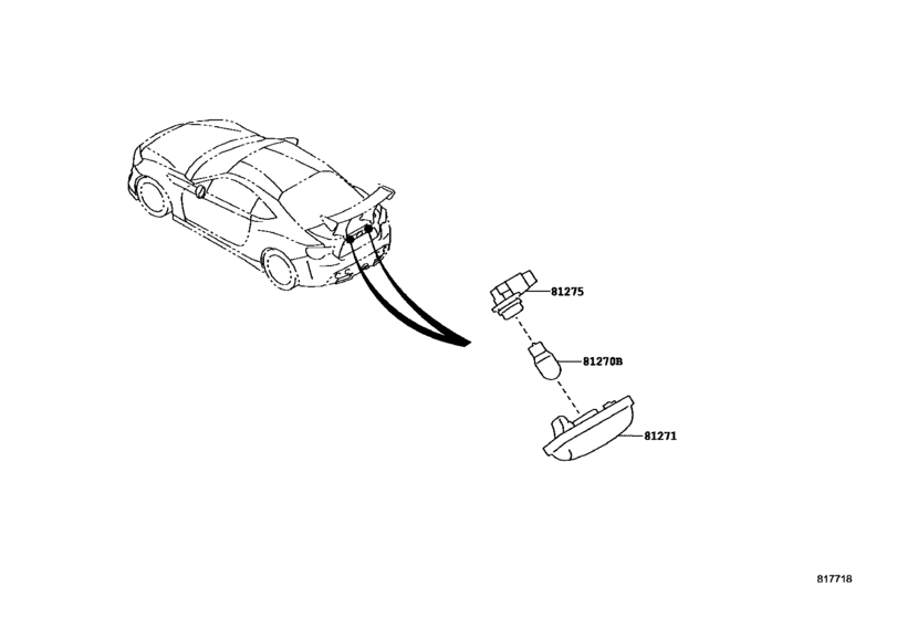 Rear License Plate Lamp