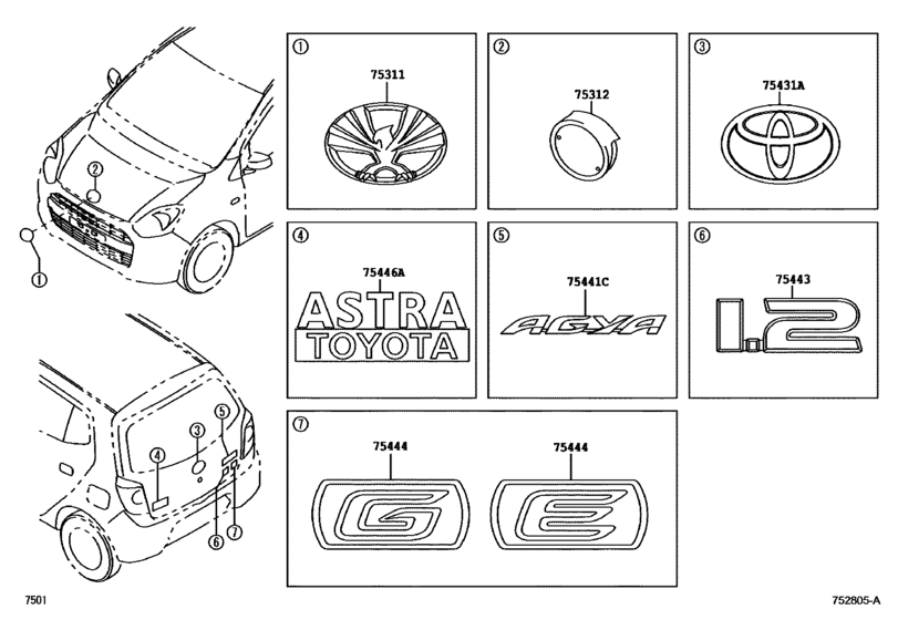 Emblem & Name Plate (Exterior & Interior)