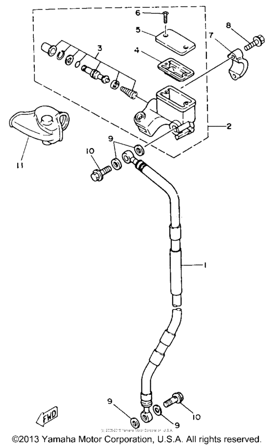 Front master cylinder