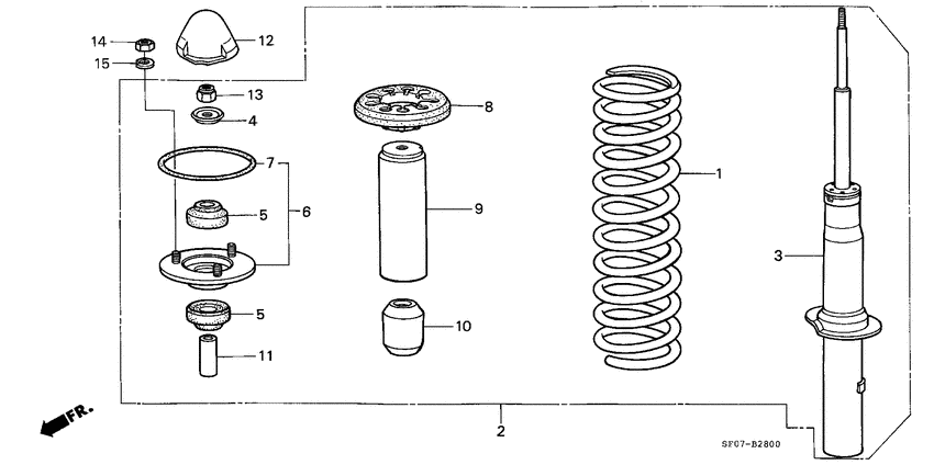 Front shock absorber