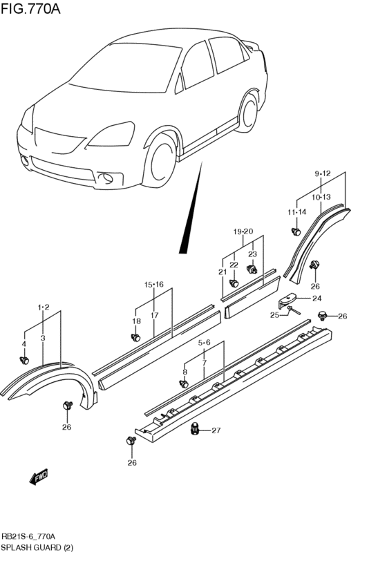 splash guard / bumper extension