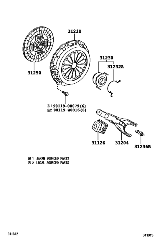 Clutch & Release Fork