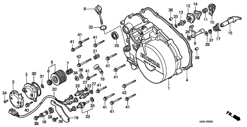 Right crankcase cover