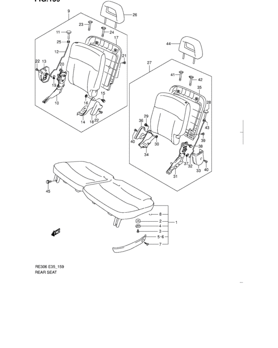 Rear seat