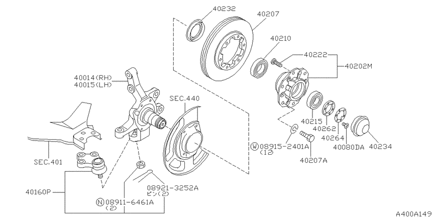 Front axle