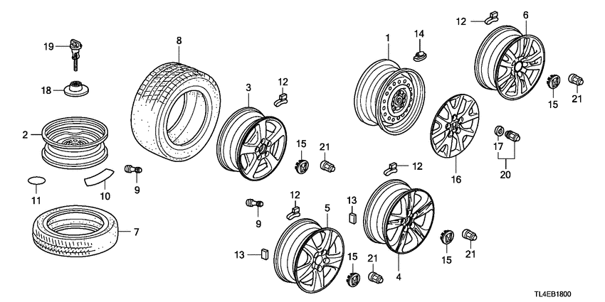 Tire/wheel disks