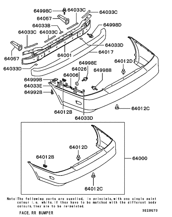Rear bumper & support