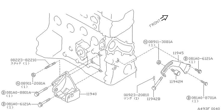 Power steering pump mounting