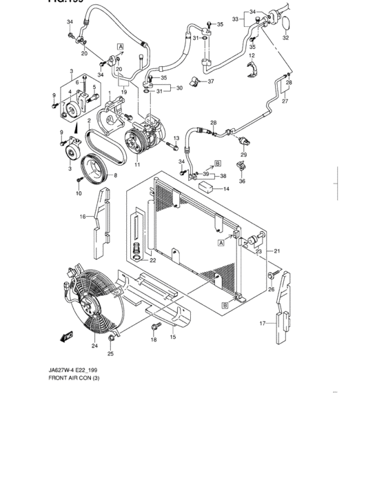 Front air conditioner