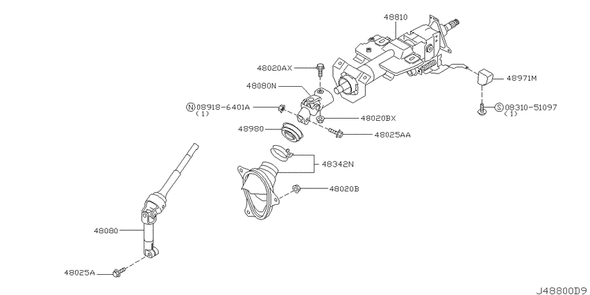 Steering column