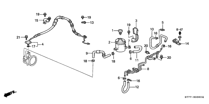 Power steering lines