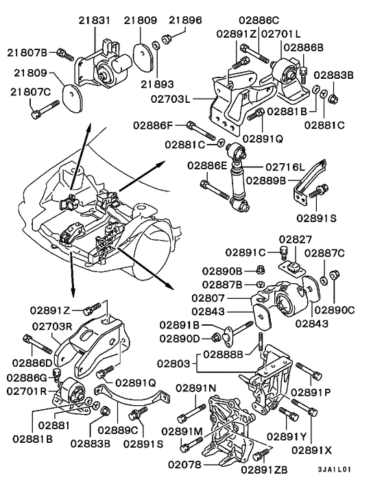 Engine mounting & support