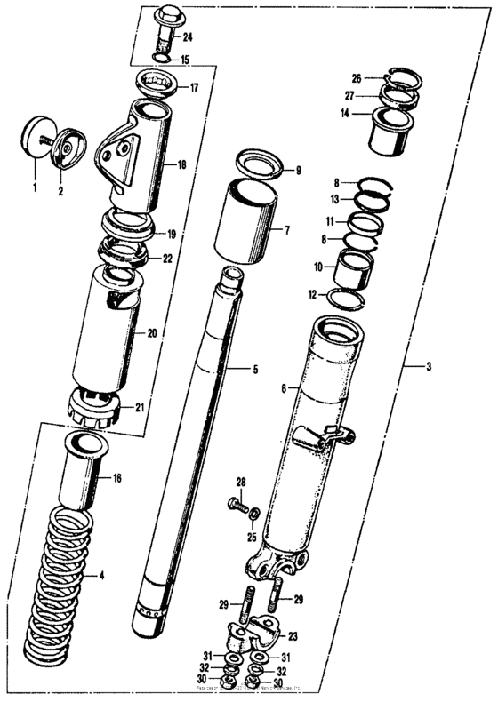Cb right front fork k2