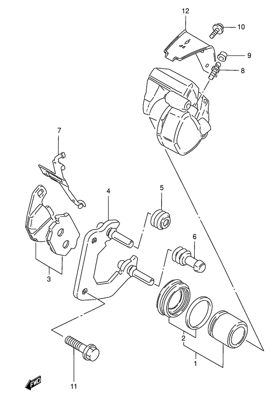 Front caliper