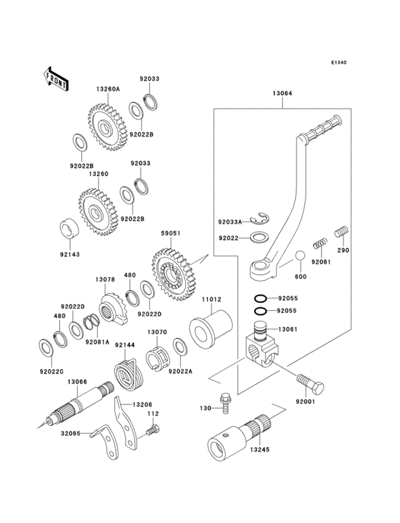 Kickstarter mechanism