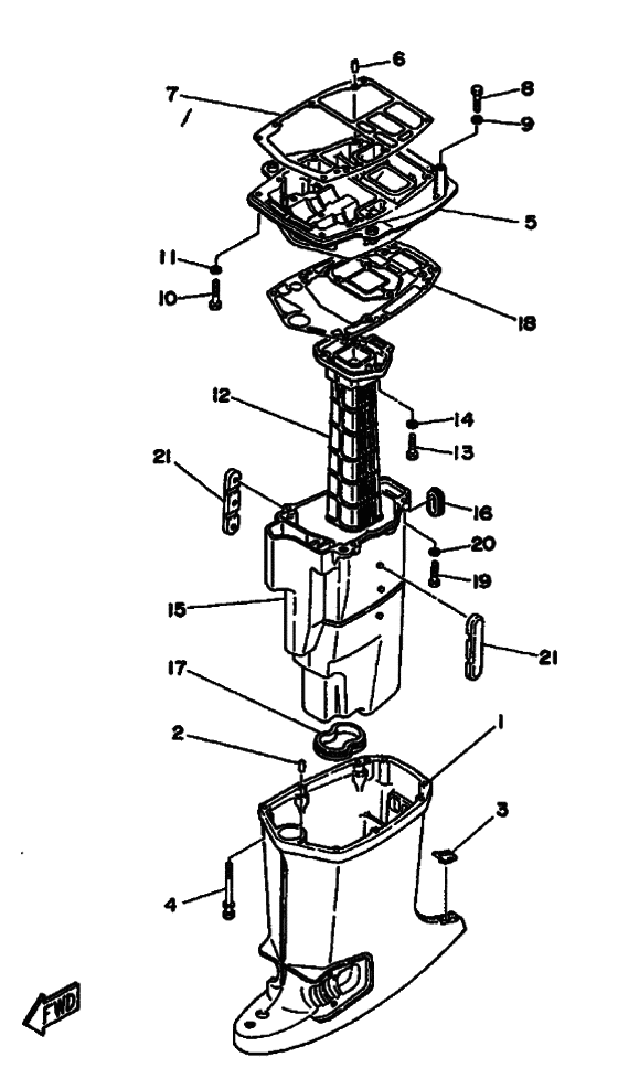 Upper casing