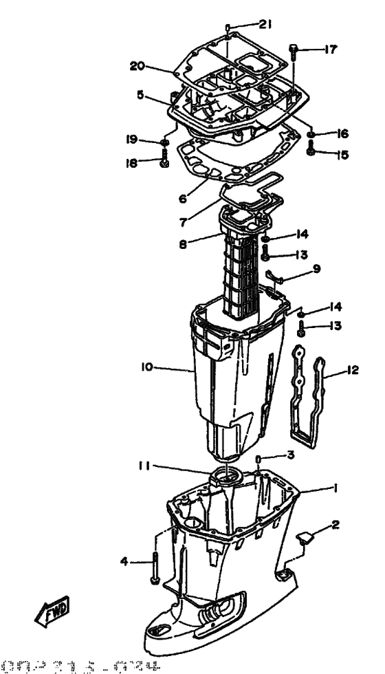 Upper casing