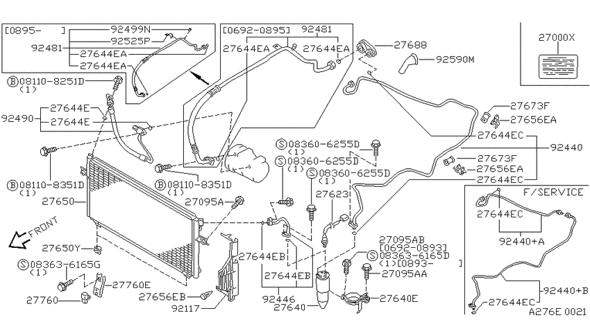 Condensor, liquid tank