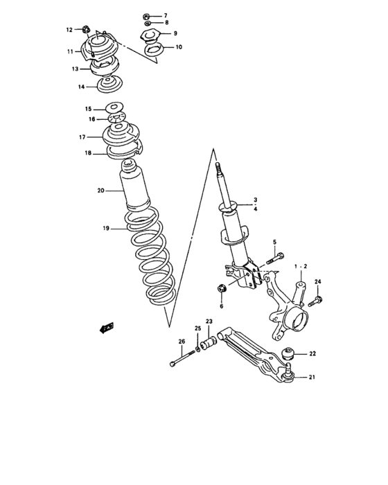 Front suspension