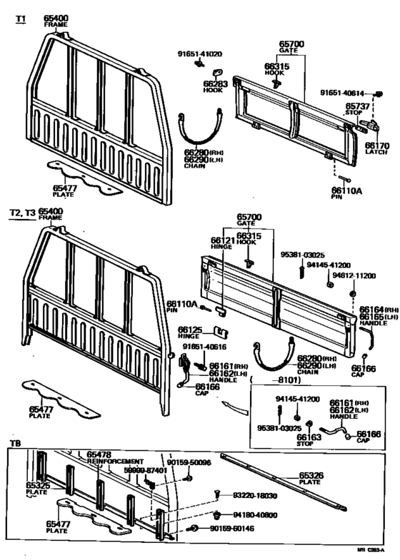 Rear Body Guard Frame & Tail Gate