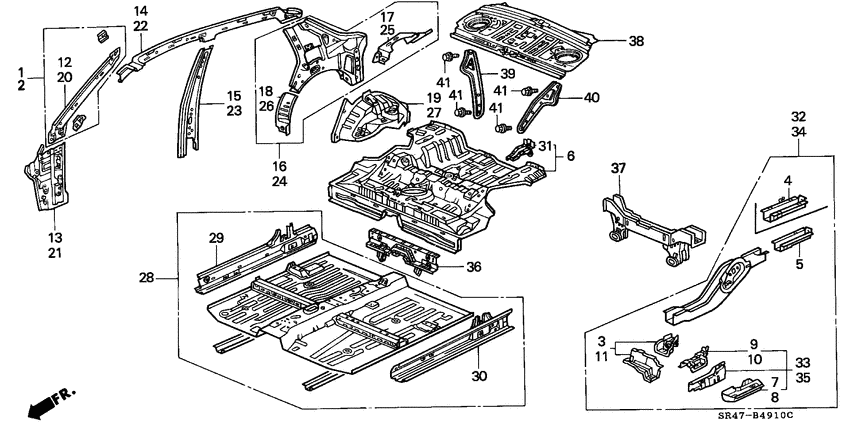 Body structure components