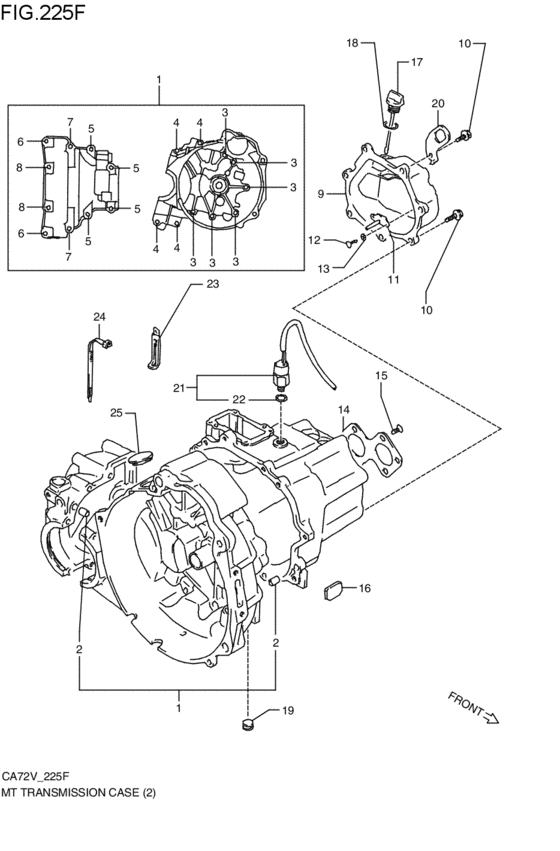 mt - transmission case