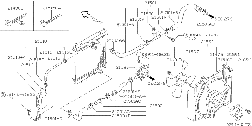 Radiator, shroud & fitting